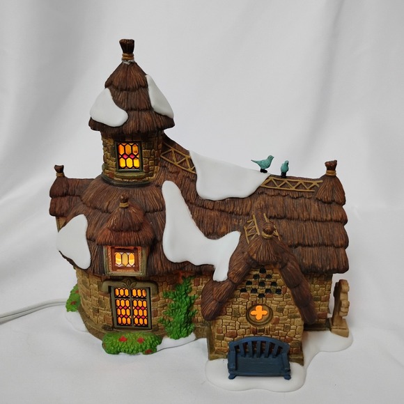 Dept 56 Dickens Village Thornbury Chapel Lighted House Christmas 2001 MIB - Picture 3 of 16